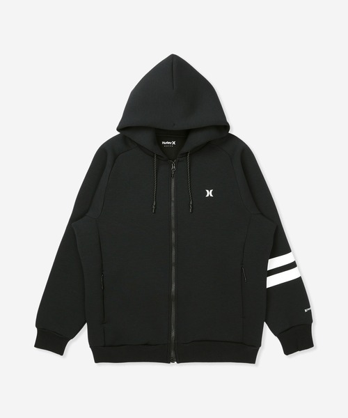 Hurley （ハーレー）の「【Hurley:ハーレー】ファントムスウェットジップフーディー　ジップパーカー　ストレッチ　吸水速乾PHANTOM SWEAT BP FZ HOODIE（パーカー・メンズ・カーキブラウン/オフホワイト/ブラック/ブラック×ホワイト/オレンジ系その他/ブラック系その他・MEDIUM/LARGE/X-LARGE/SMALL）」の3枚目の写真