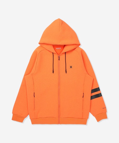 Hurley （ハーレー）の「【Hurley:ハーレー】ファントムスウェットジップフーディー　ジップパーカー　ストレッチ　吸水速乾PHANTOM SWEAT BP FZ HOODIE（パーカー・メンズ・カーキブラウン/オフホワイト/ブラック/ブラック×ホワイト/オレンジ系その他/ブラック系その他・MEDIUM/LARGE/X-LARGE/SMALL）」の6枚目の写真