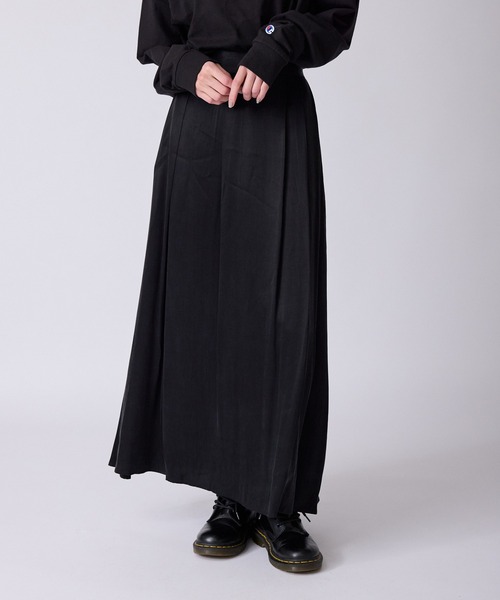c/est(シーエ)の「c/est/シーエ EESTERA エスター プリーツ ロングスカート 秋物 秋服 2026年秋冬(スカート・レディース・ブラック/ブラウン・FREE)」の5枚目の写真