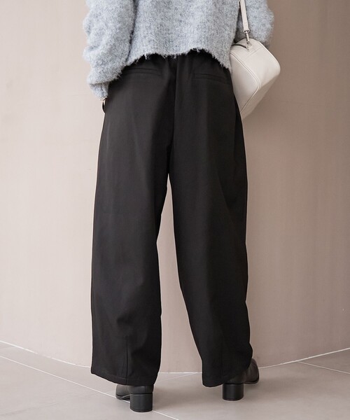 coen（コーエン）の「ウールライク裏起毛イージーカーブパンツ【Youtube紹介アイテム】（スラックス・レディース・モカ/ベージュ/ダークグレー/ブラック・L/M/S）」の21枚目の写真