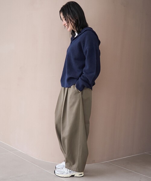 セール】ウールライク裏起毛イージーカーブパンツ【Youtube紹介