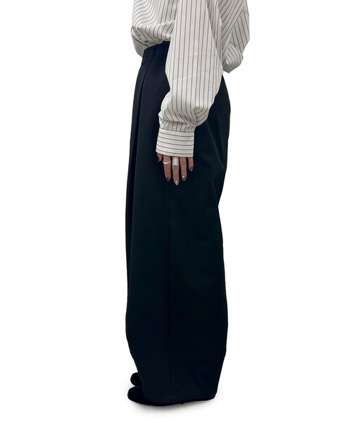 coen（コーエン）の「ウールライク裏起毛イージーカーブパンツ【Youtube紹介アイテム】（スラックス・レディース・モカ/ベージュ/ダークグレー/ブラック・L/M/S）」の11枚目の写真