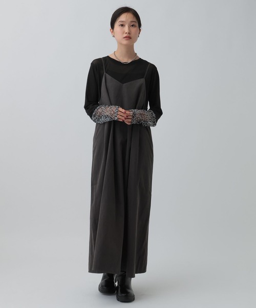 LEPSIM（レプシィム）の「フィブリルキャミワンピース　290360（ワンピース・レディース・チャコールグレー/カーキブラウン/ネイビー・FREE）」の5枚目の写真