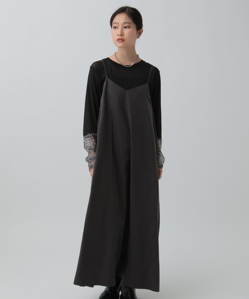 LEPSIM（レプシィム）の「フィブリルキャミワンピース　290360（ワンピース・レディース・チャコールグレー/カーキブラウン/ネイビー・FREE）」の7枚目の写真