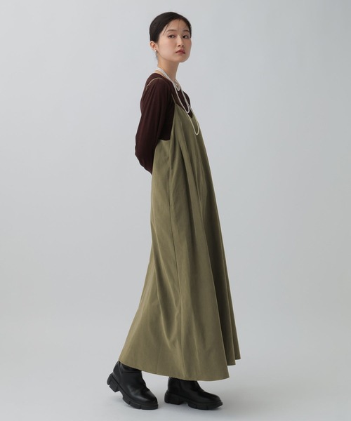 LEPSIM（レプシィム）の「フィブリルキャミワンピース　290360（ワンピース・レディース・チャコールグレー/カーキブラウン/ネイビー・FREE）」の13枚目の写真