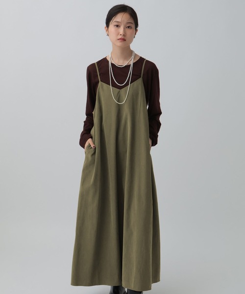 LEPSIM（レプシィム）の「フィブリルキャミワンピース　290360（ワンピース・レディース・チャコールグレー/カーキブラウン/ネイビー・FREE）」の14枚目の写真