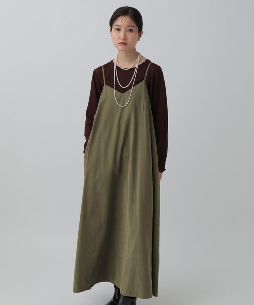 LEPSIM（レプシィム）の「フィブリルキャミワンピース　290360（ワンピース・レディース・チャコールグレー/カーキブラウン/ネイビー・FREE）」の16枚目の写真