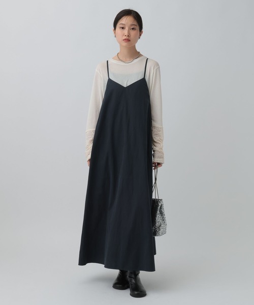 LEPSIM（レプシィム）の「フィブリルキャミワンピース　290360（ワンピース・レディース・チャコールグレー/カーキブラウン/ネイビー・FREE）」の17枚目の写真