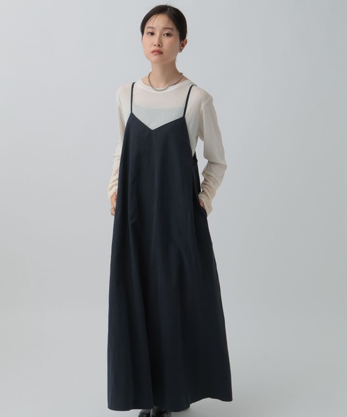 LEPSIM（レプシィム）の「フィブリルキャミワンピース　290360（ワンピース・レディース・チャコールグレー/カーキブラウン/ネイビー・FREE）」の20枚目の写真