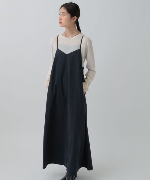 LEPSIM（レプシィム）の「フィブリルキャミワンピース　290360（ワンピース・レディース・チャコールグレー/カーキブラウン/ネイビー・FREE）」の21枚目の写真