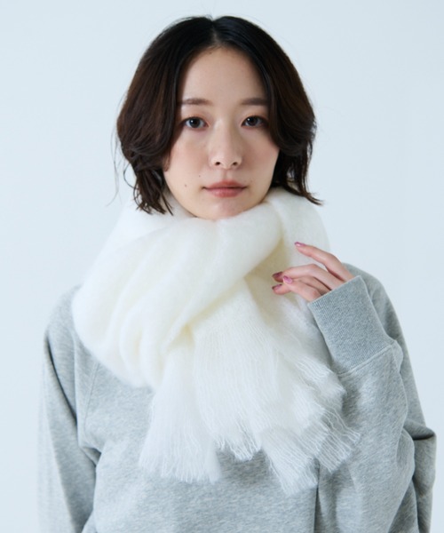 814 EZCARAY / エスカライ】モヘアストール / マフラー / 大判