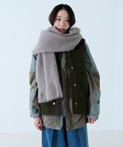 814 EZCARAY / エスカライ】モヘアストール / マフラー / 大判