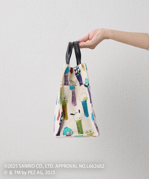 はぴだんぶい×PEZ(ペッツ)×ear】コラボコットントートバッグM（トート