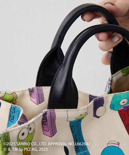 ear PAPILLONNER(イアパピヨネ)の「【はぴだんぶい×PEZ(ペッツ)×ear】コラボコットントートバッグM(トートバッグ・レディース・アイボリー・FREE)」の8枚目の写真