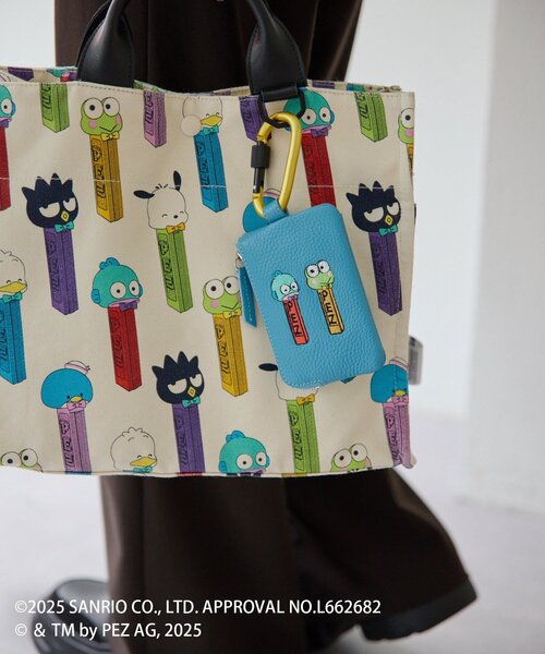 イアハピヨネ　PEZコラボ　トートバッグMサイズ はぴだんぶい×PEZ(ペッツ)×ear】コラボコットントートバッグM（トート