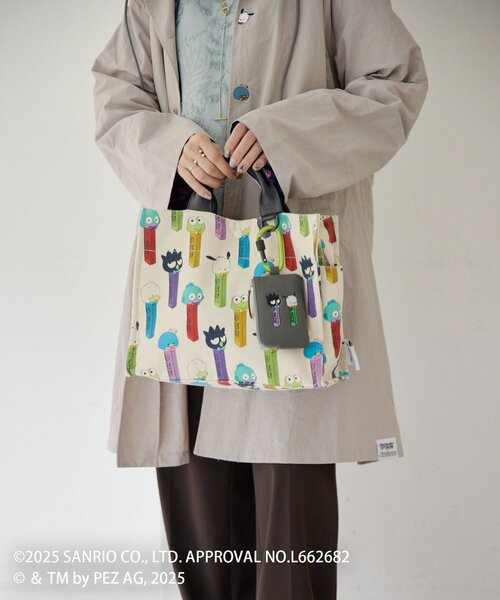 はぴだんぶい×PEZ(ペッツ)×ear】コラボコットントートバッグM（トート