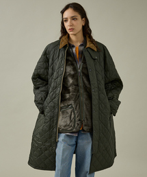 Barbour（バブアー）の「【Barbour / バブアー】EXMOOR / エクスモア キルティング ステンカラーコート/ミドル レングス（ブルゾン・レディース）」