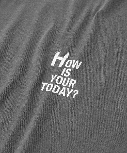 TODAY edition（トゥデイエディション）の「TODAY edition / トゥデイエディション YEAH LS TEE（Tシャツ/カットソー・メンズ・ホワイト/チャコールグレー・MEDIUM/LARGE）」の5枚目の写真