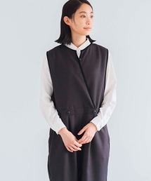 D（ディー）の「ポリエステルツイードのサロペットパンツ（サロペット/オーバーオール）」