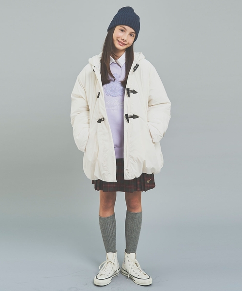 セール】【はっ水】ファイバー中わたダッフルコート（ブルゾン）｜pom