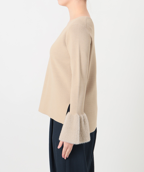 La TOTALITE（ラトータリテ）の「【洗える】セットアップニット（ワンピース・レディース・コバルトブルー/ベージュ・38/36）」の18枚目の写真