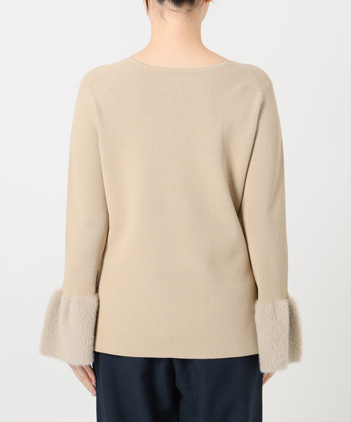 La TOTALITE（ラトータリテ）の「【洗える】セットアップニット（ワンピース・レディース・コバルトブルー/ベージュ・38/36）」の19枚目の写真