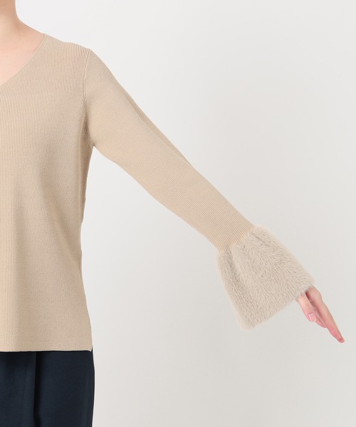 La TOTALITE（ラトータリテ）の「【洗える】セットアップニット（ワンピース・レディース・コバルトブルー/ベージュ・38/36）」の21枚目の写真