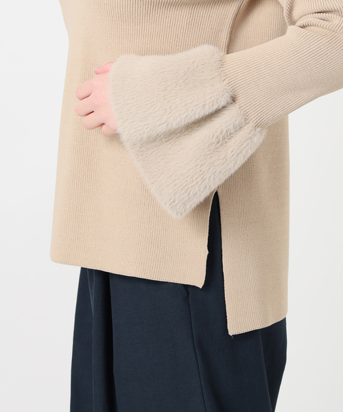 La TOTALITE（ラトータリテ）の「【洗える】セットアップニット（ワンピース・レディース・コバルトブルー/ベージュ・38/36）」の22枚目の写真