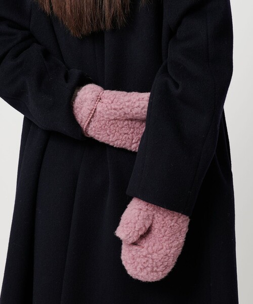 COLD BREAKER（コールドブレーカー）の「＜COLDBREAKER＞スリット ミトン（手袋・レディース・その他1/ピンク/ダークブラウン・FREE）」の9枚目の写真