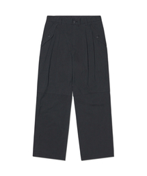 NOMANUAL（NOMANUAL）の「FLAP WIDE SLACKS - BLACK（スラックス）」