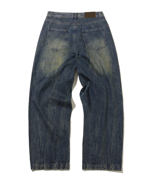 F.ILLUMINATE（フィルミネイト）の「タイラインデニムパンツ-インディゴ（デニムパンツ・レディース・その他・SMALL/MEDIUM/LARGE）」の3枚目の写真
