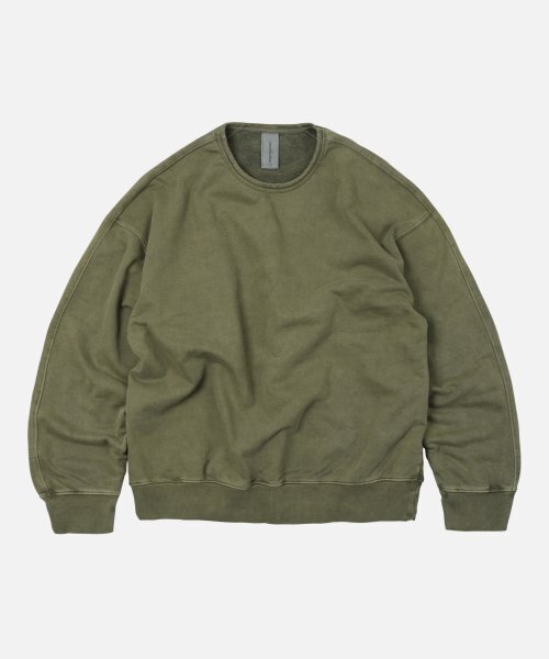 FRIZMWORKS(フリズムワークス)の「OG PIGMENT DYEING SWEATSHIRT 003 _ GREEN(スウェット・メンズ・その他・MEDIUM/LARGE/X-LARGE/SMALL)」の1枚目の写真