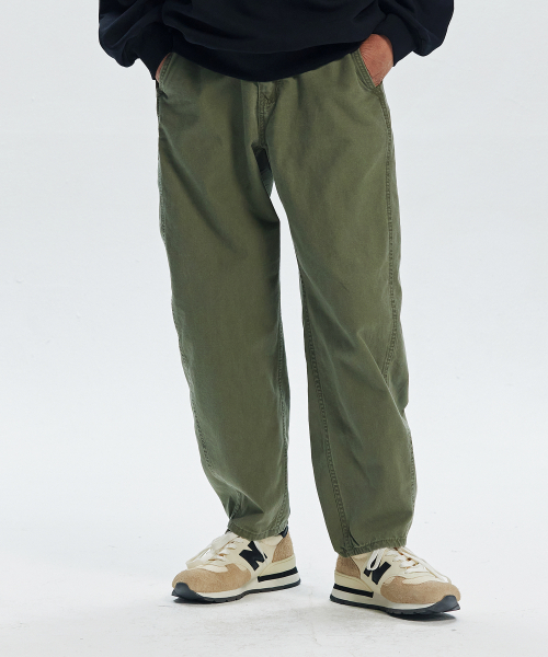 FRIZMWORKS(フリズムワークス)の「CANVAS FRENCH WORK PANTS _ OLIVE(その他パンツ・メンズ・その他・SMALL/MEDIUM/LARGE/X-LARGE)」の1枚目の写真