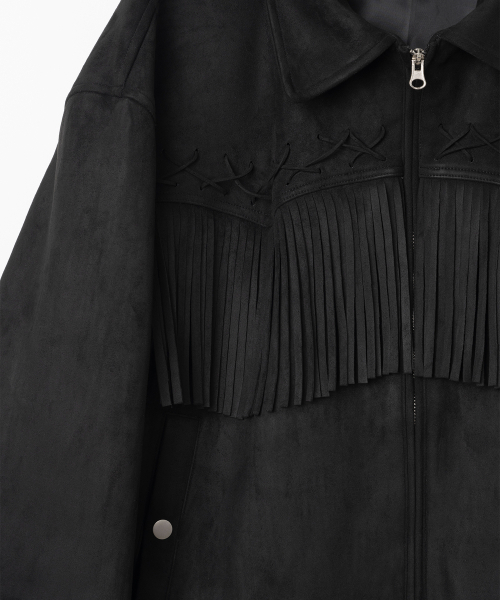 MILLO WOMEN（ミロウーマン）の「フリンジウェスタンジャケット[ブラック]（その他アウター・レディース・その他・SMALL/MEDIUM）」の5枚目の写真