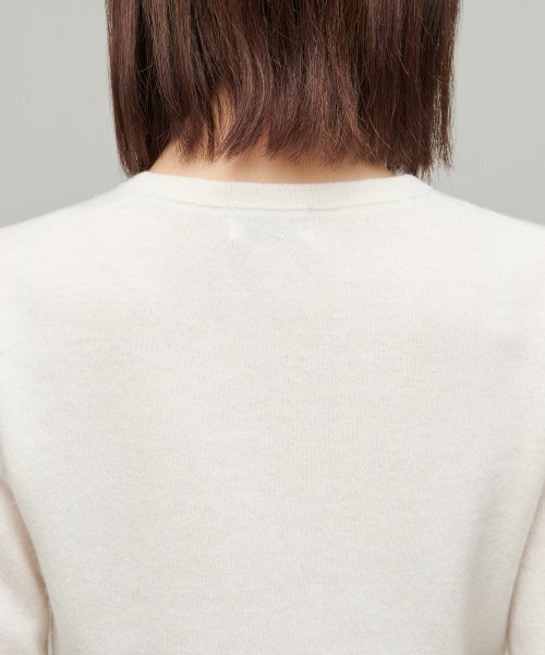 MUSINSA STANDARD WOMAN（ムシンサスタンダードウーマン）の「ウィメンズラムウールラウンドネッククロップカーディガン[アイボリー]（カーディガン/ボレロ・レディース・その他・SMALL/MEDIUM/LARGE/X-SMALL）」の8枚目の写真