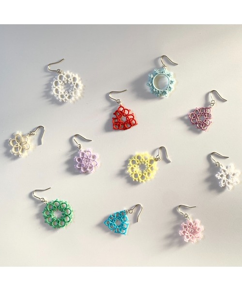 tone(トーン)の「【TOMEI LAB】タティングレース ピアス(MA)(ピアス(両耳用)・レディース・その他・FREE)」の3枚目の写真