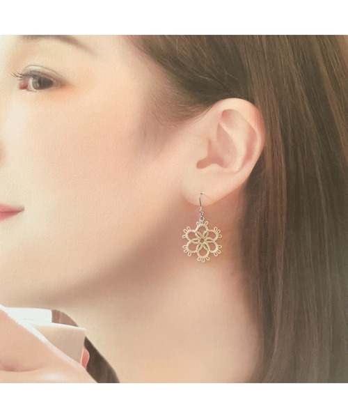 tone(トーン)の「【TOMEI LAB】タティングレース ピアス(MA)(ピアス(両耳用)・レディース・その他・FREE)」の5枚目の写真