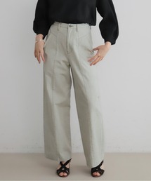 ピグメントダイ ワイドストレートパンツ