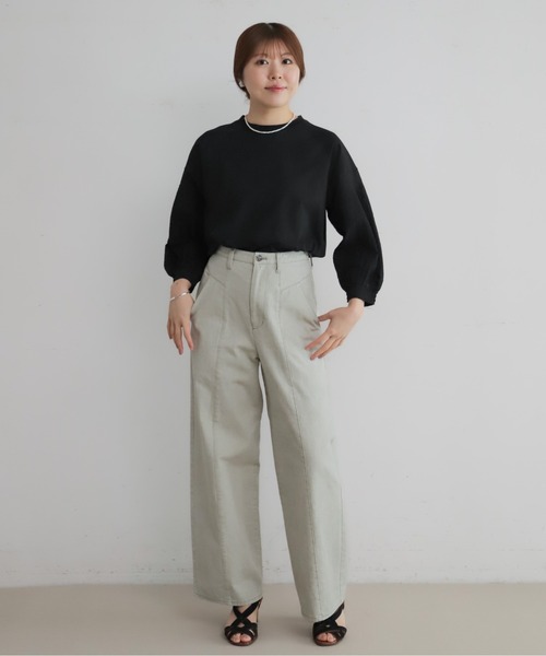 ピグメントダイ ワイドストレートパンツ | NOMBRE IMPAIR