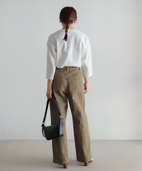 ピグメントダイ ワイドストレートパンツ | NOMBRE IMPAIR