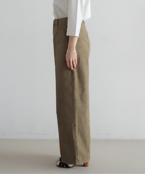 NOMBRE IMPAIR(ノンブルアンペール)の「ピグメントダイ ワイドストレートパンツ(その他パンツ・レディース・ライトグレー/ブラウン・MEDIUM/SMALL)」の8枚目の写真