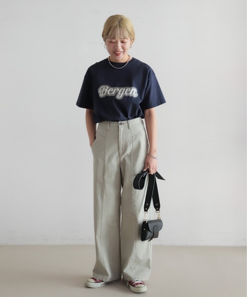 NOMBRE IMPAIR(ノンブルアンペール)の「ピグメントダイ ワイドストレートパンツ(その他パンツ・レディース・ライトグレー/ブラウン・MEDIUM/SMALL)」の22枚目の写真