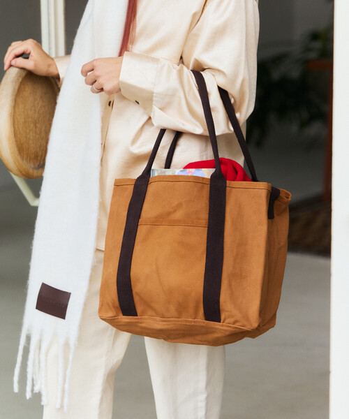 DULTON(ダルトン)の「DULTON/ダルトン WORKER BAG ワーカーズ トートバッグ(トートバッグ・メンズ・キャメル/チャコールグレー/ナチュラル・ONE SIZE)」の16枚目の写真
