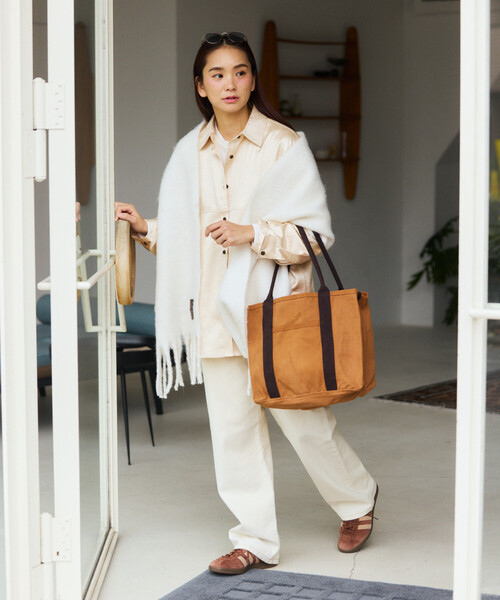 DULTON(ダルトン)の「DULTON/ダルトン WORKER BAG ワーカーズ トートバッグ(トートバッグ・メンズ・キャメル/チャコールグレー/ナチュラル・ONE SIZE)」の15枚目の写真