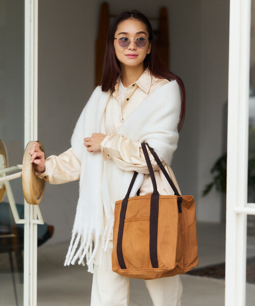 DULTON(ダルトン)の「DULTON/ダルトン WORKER BAG ワーカーズ トートバッグ(トートバッグ・メンズ・キャメル/チャコールグレー/ナチュラル・ONE SIZE)」の13枚目の写真