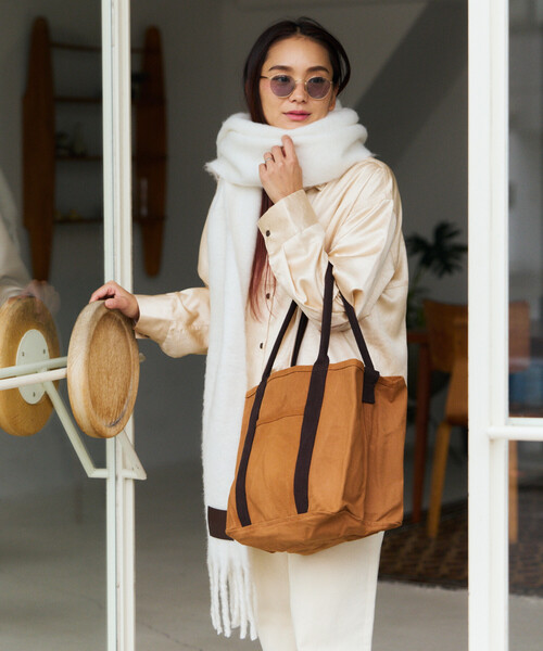 DULTON(ダルトン)の「DULTON/ダルトン WORKER BAG ワーカーズ トートバッグ(トートバッグ・メンズ・キャメル/チャコールグレー/ナチュラル・ONE SIZE)」の9枚目の写真