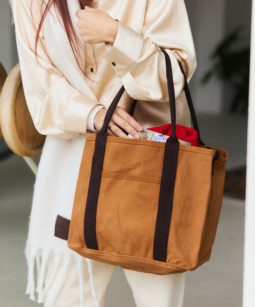DULTON(ダルトン)の「DULTON/ダルトン WORKER BAG ワーカーズ トートバッグ(トートバッグ・メンズ・キャメル/チャコールグレー/ナチュラル・ONE SIZE)」の8枚目の写真