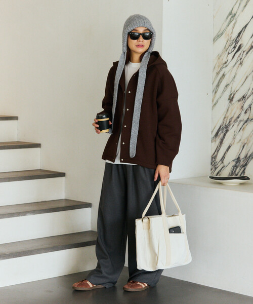 DULTON(ダルトン)の「DULTON/ダルトン WORKER BAG ワーカーズ トートバッグ(トートバッグ・メンズ・キャメル/チャコールグレー/ナチュラル・ONE SIZE)」の7枚目の写真