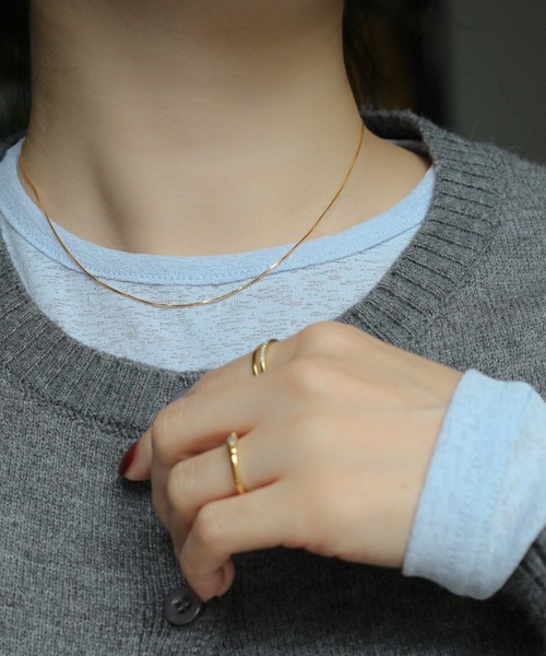 WEB限定】silver925 ベネチアンチェーンネックレス 0.6mm（ネックレス