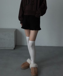 ケーブルニットショートパンツ